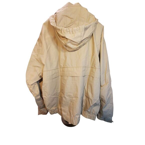 Very Nice Vintage Men's London Fog Hooded Wind Breaker Jacket Cream/Bone Size 2X - Picture 3 of 8